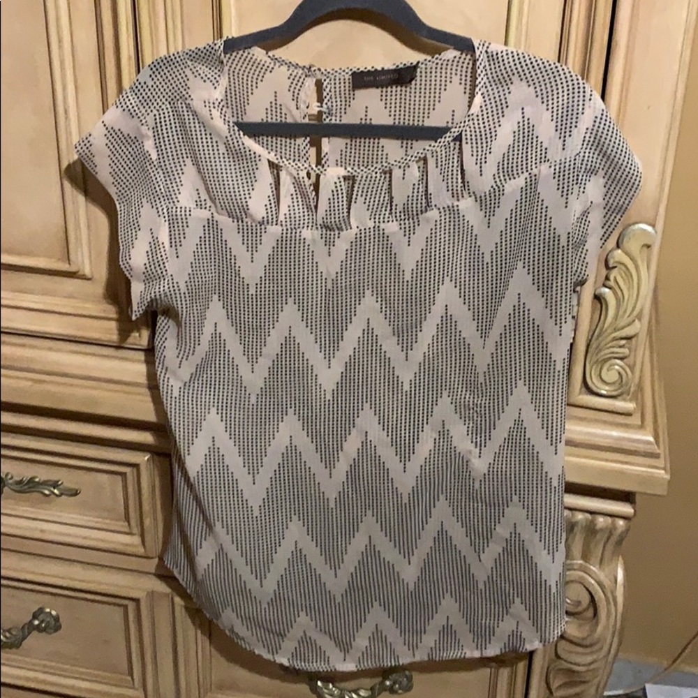 Cream with black dots top